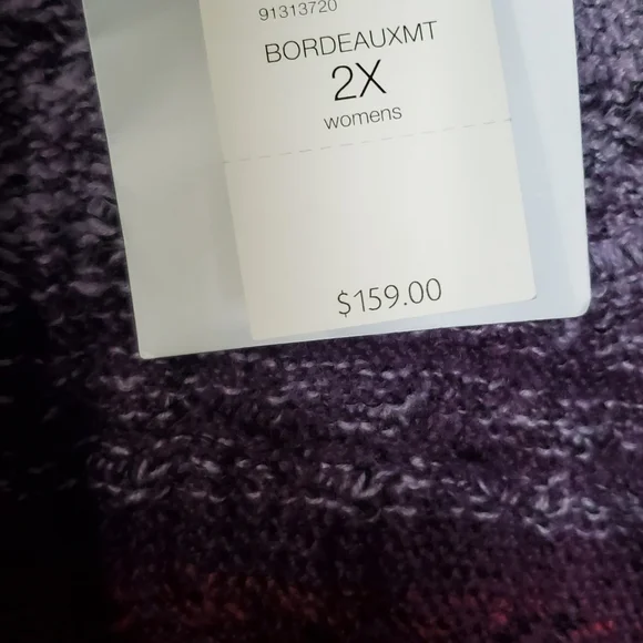 J Jill Women's BORDEAUXMT Multicolor Cardigan -Size 2XL New